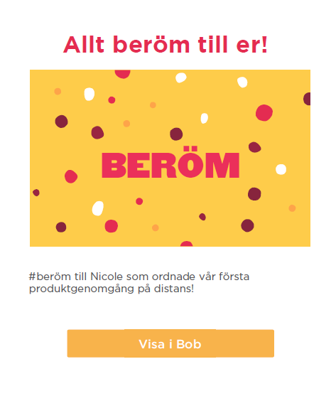 5 sätt som HiBob använder Bob på för att hantera en personal på distans - 2023-09-19_16h11_11-KUDOS-SV.png