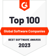 G2 Awards top 100 global software badge