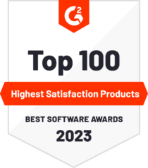 G2BestSoftware2023-Badge-HighestSatisfaction