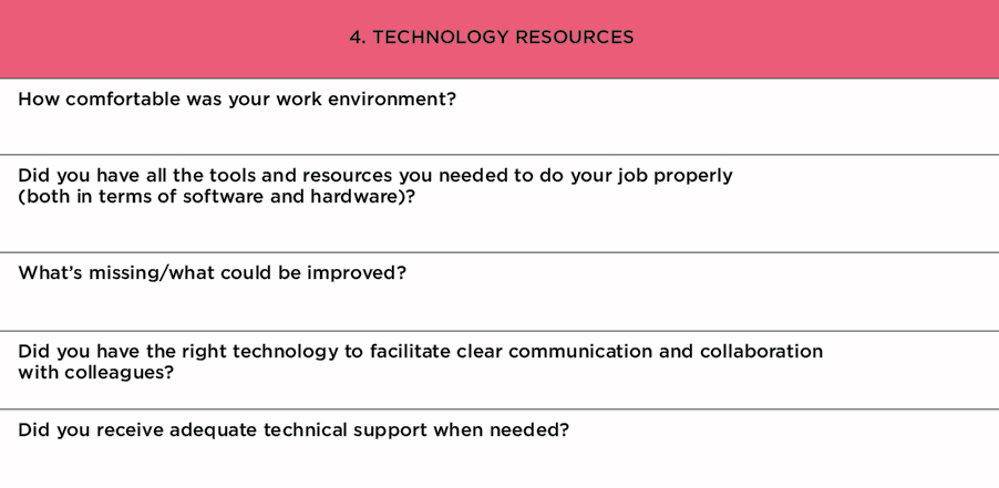 Exit interview template